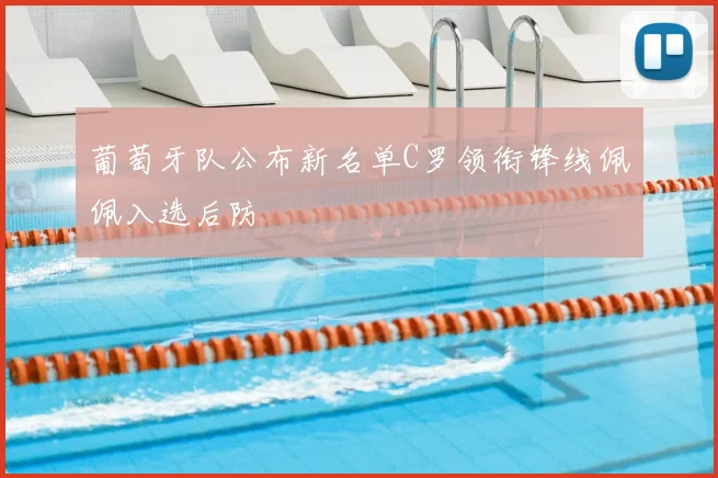 葡萄牙队公布新名单C罗领衔锋线佩佩入选后防