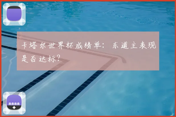 卡塔尔世界杯成绩单:东道主表现是否达标?