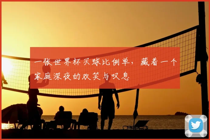 一张世界杯买球比例单,藏着一个家庭深夜的欢笑与叹息