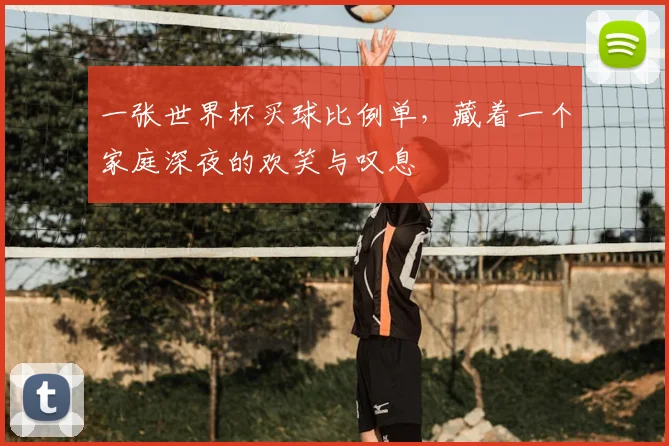 一张世界杯买球比例单，藏着一个家庭深夜的欢笑与叹息